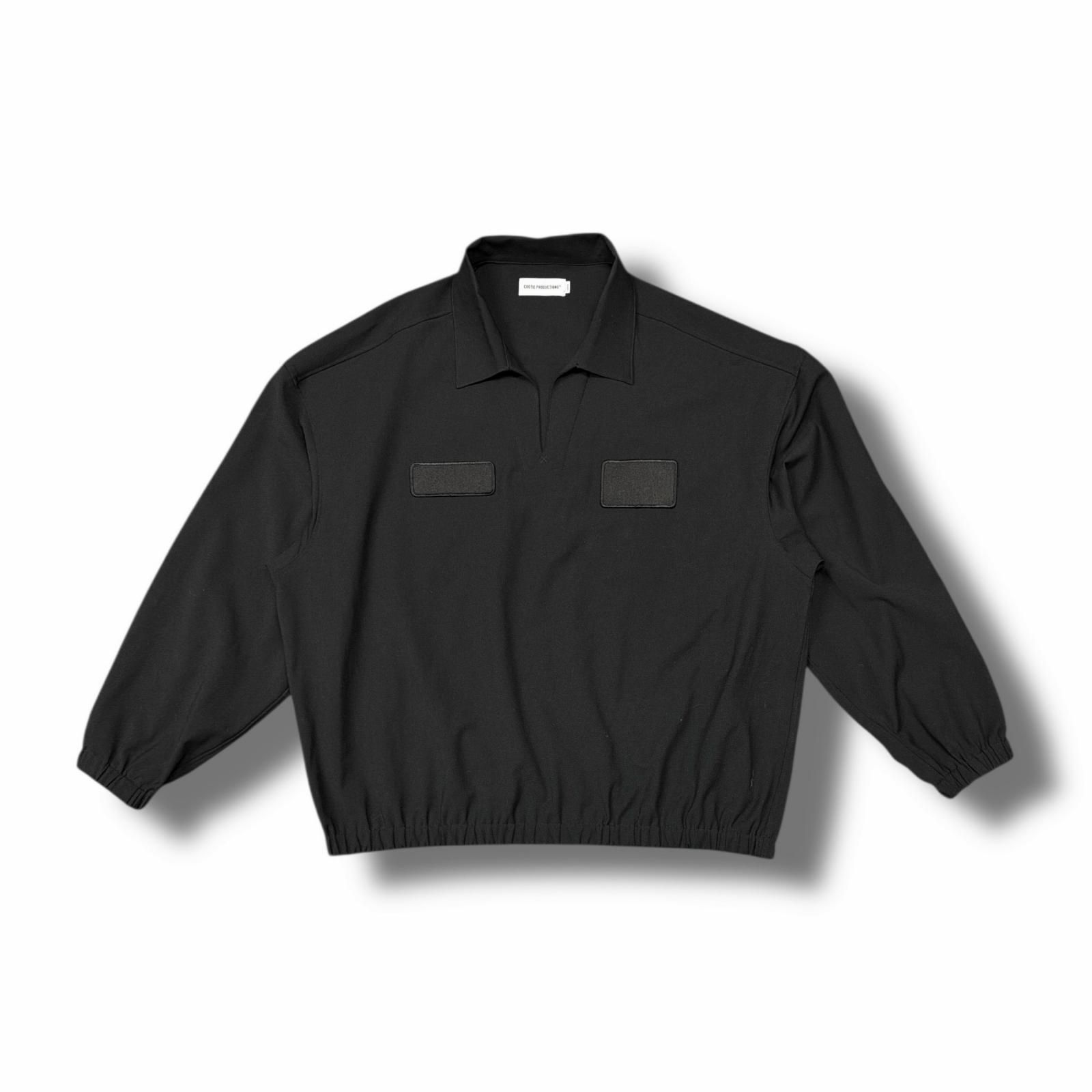 参考上代33000円 COOTIE 25 SS Leno Cloth Squeeze Holes Skipper スキッパーシャツ クーティー CTE-25 S 405 ブラック L 5809 M