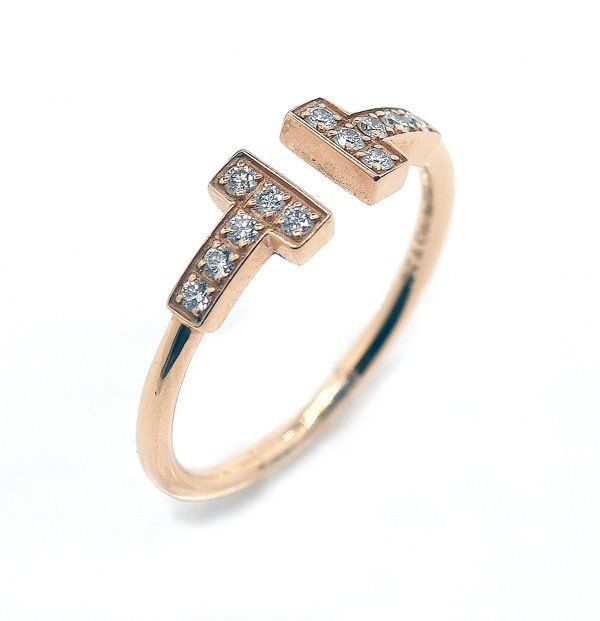 ☆箱付！美品！Tiffany&co. ティファニー T ダイヤモンド ワイヤー