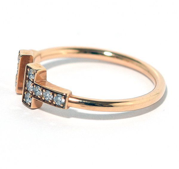 ☆箱付！美品！Tiffany&co. ティファニー T ダイヤモンド ワイヤー