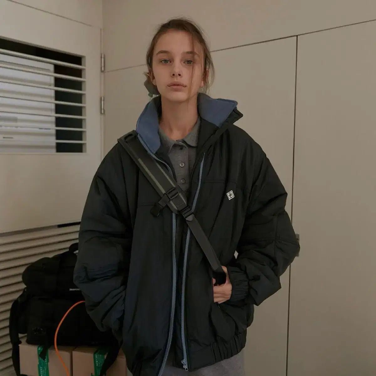 NOCONTENT ウィンター アウター チャコール