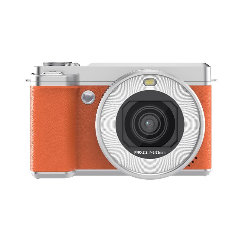 デジカメ デジタルカメラ 5 K 80 MP HDデュアルレンズフリップスクリーン18倍デジタルズームオートフォーカスWiFiビデオブログカメラ 学生 初心者 旅行卒業式 Vlog 軽量 携帯便利 手ぶれ防止 ダークブラウン po a 4289122