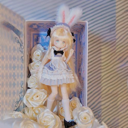 MJDドール 1|8スケール 可動フィギュア アニメ人形 20 cm 15歳以上対象 PVC-ABS製 衣装付き コレクタブルフィギュア 絨兔茶会po 6 c 819 22