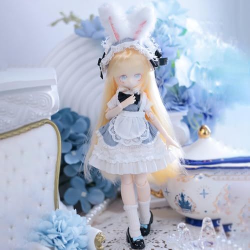 MJDドール 1 8スケール 可動フィギュア アニメ人形 20 cm 15歳以上対象 PVC ABS製 衣装付き コレクタブルフィギュア 絨兔茶会po 6 c 819 22