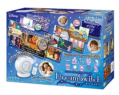 セガトイズ ディズニー-ディズニー|ピクサーキャラクターズ Dream Switch ドリーム スイッチ 親子の眠る前が楽しくなる ディズニーのお話 30話×日本語 絵本プロジェクターpo 16 d 6581 f
