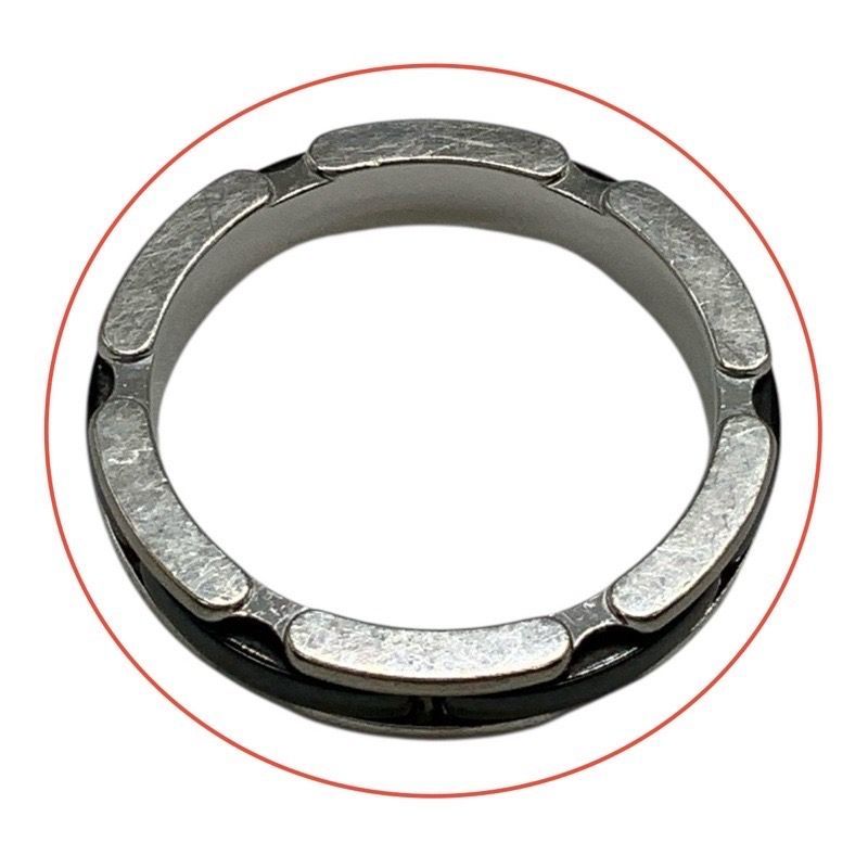  CHANEL シャネル 品 -B ウルトラリング 750 WG 7.0 g 男女兼用 かんてい リング 指輪 アクセサリー