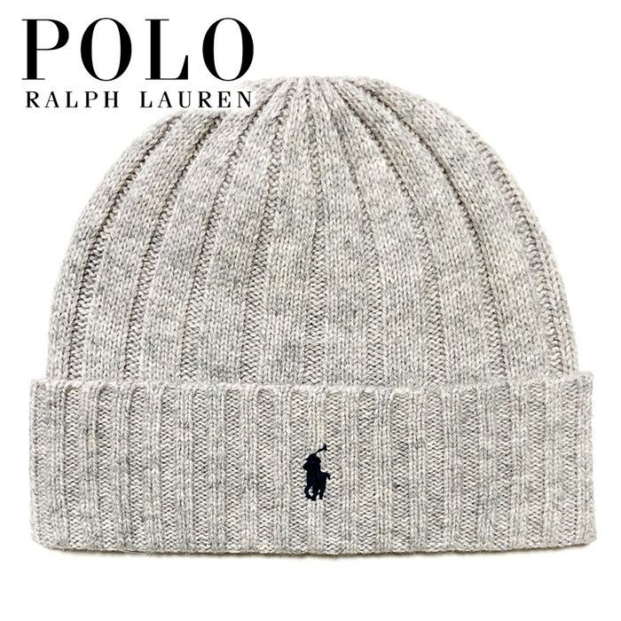 メンズ レディース ニットキャップ グレー Polo Ralph Lauren ポロ ラルフローレン ”ラルフローレンワンポイントポニー刺繍ニットキャップ po 487