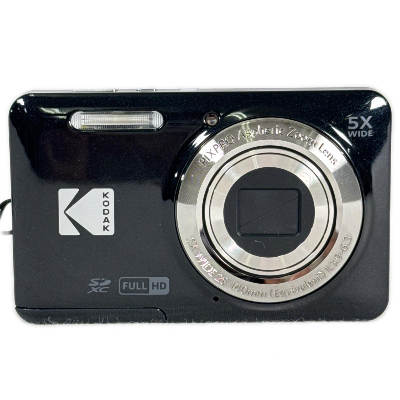 正常可動 KODAK コダック デジタルカメラ デジカメ PIXPRO FZ 55 ブラック カメラ コンパクトカメラ FULL HD 28-140㎜