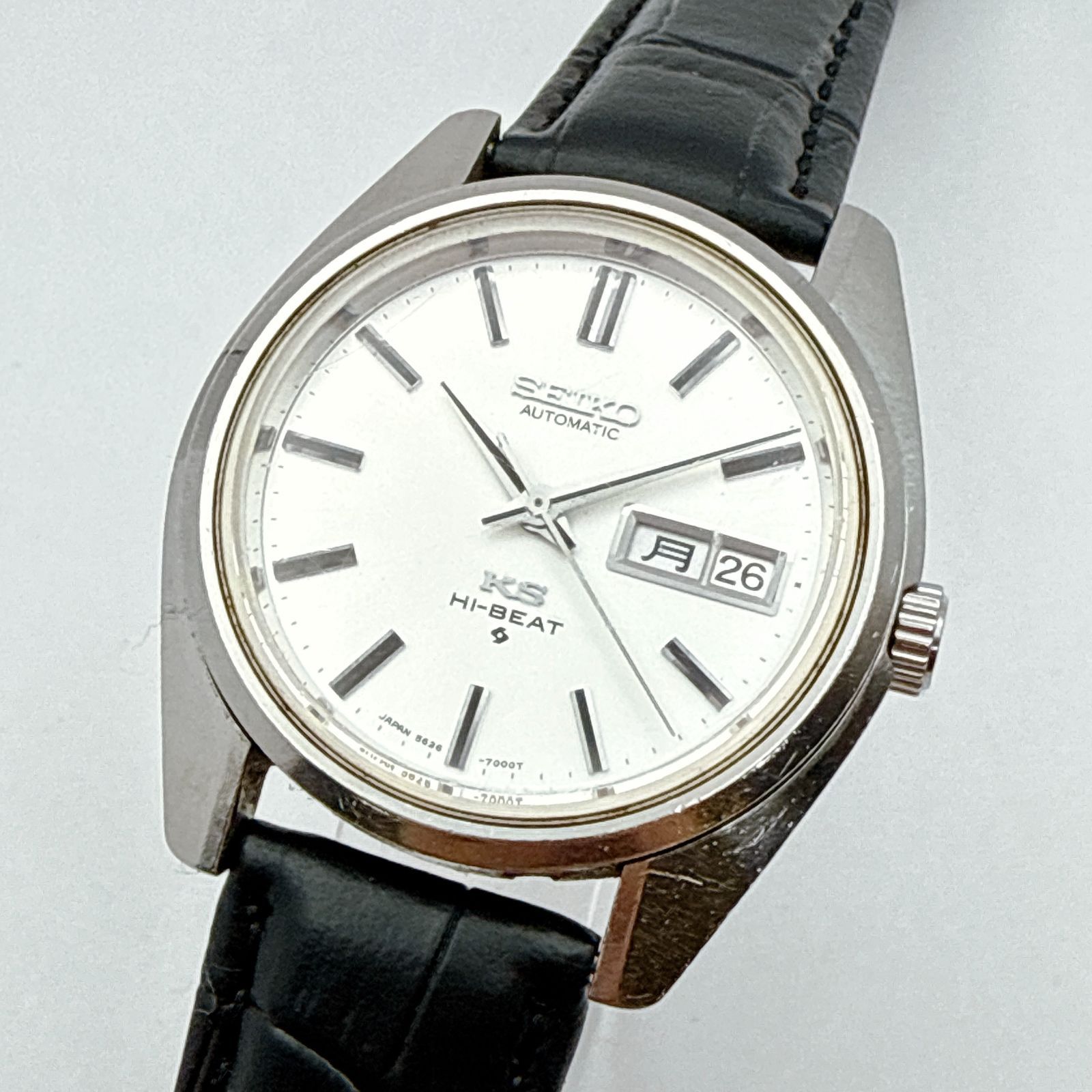 B088【稼働・ヴィンテージ・新品ベルト】SEIKO King Seiko 5626-7000