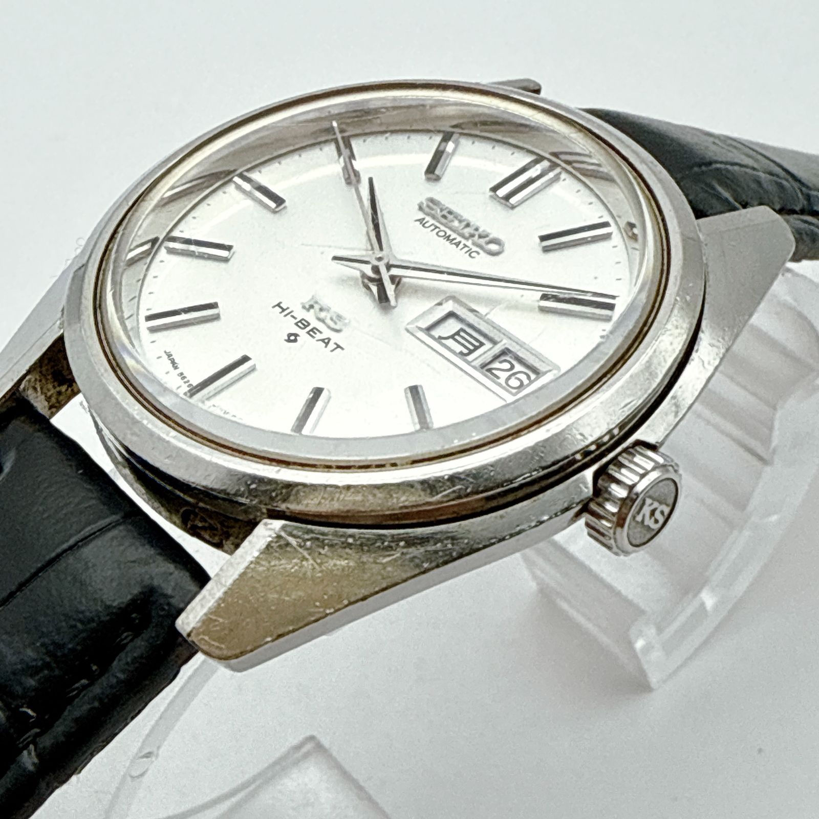 B088【稼働・ヴィンテージ・新品ベルト】SEIKO King Seiko 5626-7000