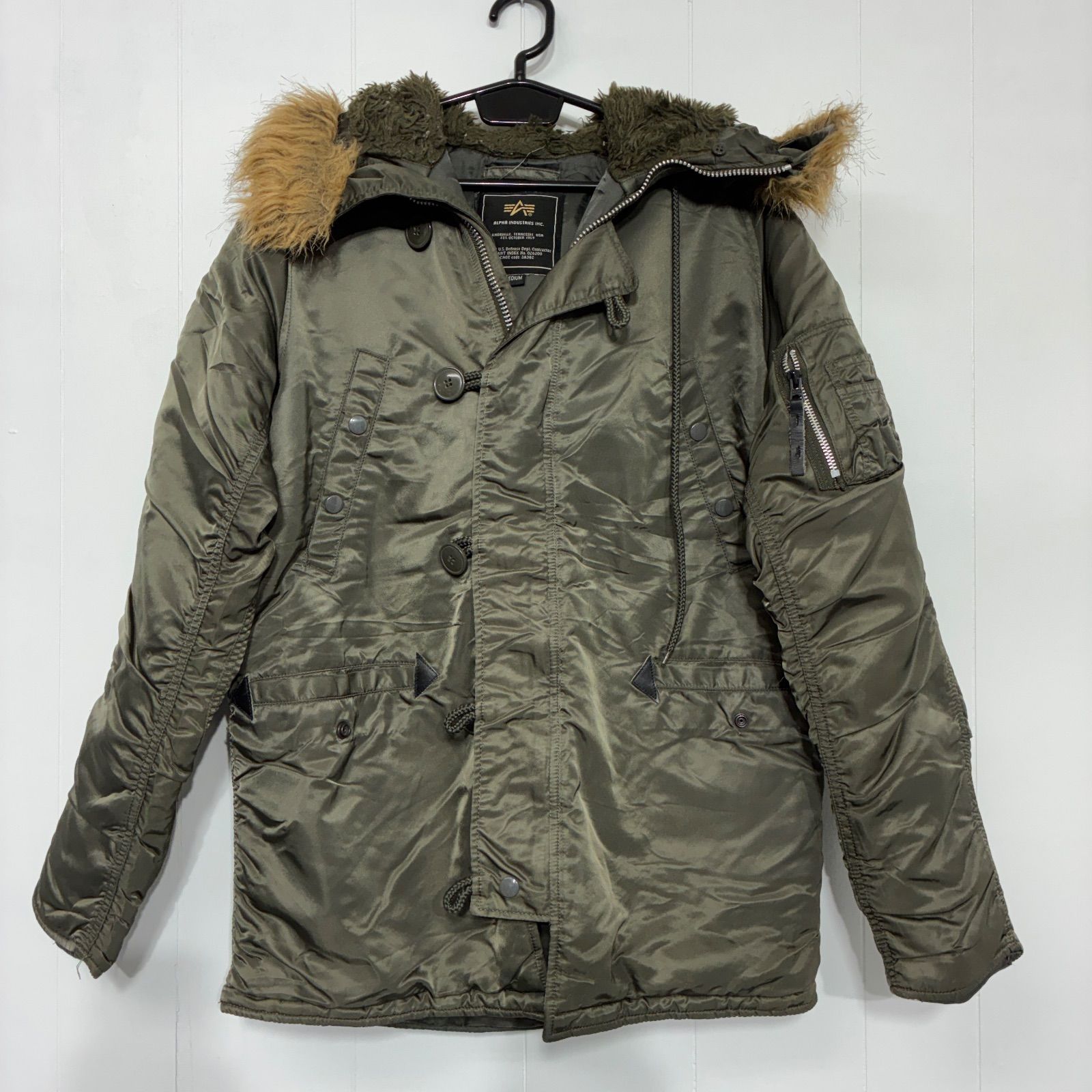 ALPHA アルファ N-3B フライトジャケット ファー M - メルカリ