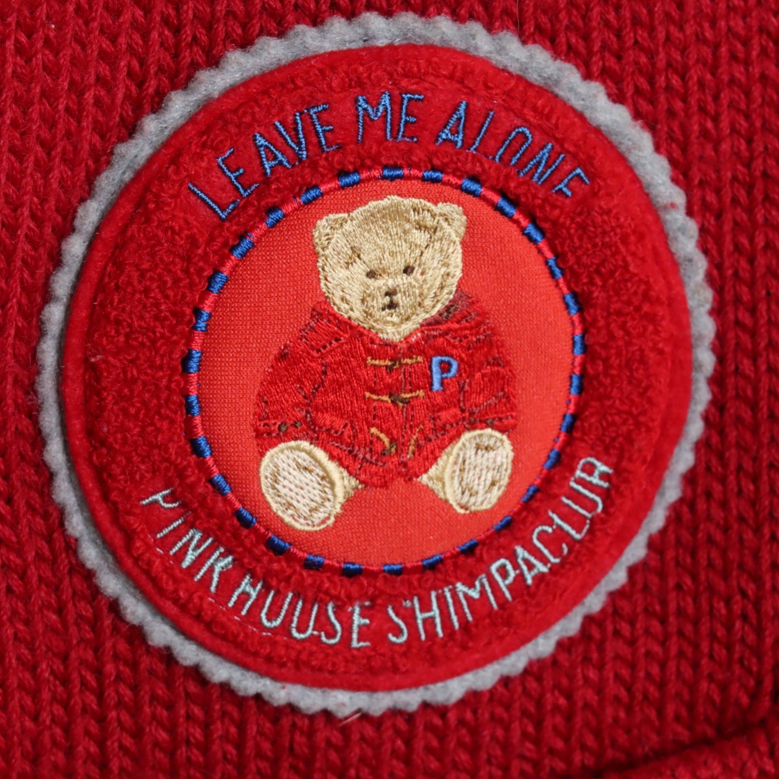 【新品未使用】ピンクハウス グレー くまサガラワッペン スウェット/2025年 新品未使用】ピンクハウス グレー くまサガラワッペン スウェット/2025