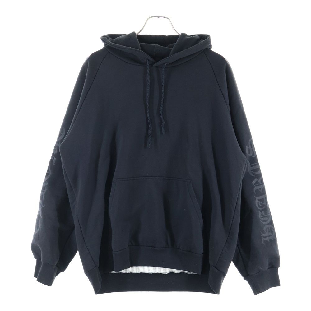 Chrome Hearts クロムハーツ プルオーバーパーカー 袖ロゴ L黒 【公式