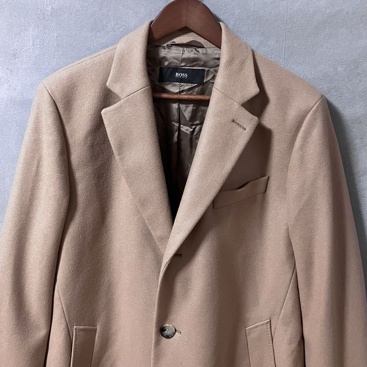 HUGO BOSS ヒューゴボス Nye2 ウールナイロン 3ボタン スリムフィット