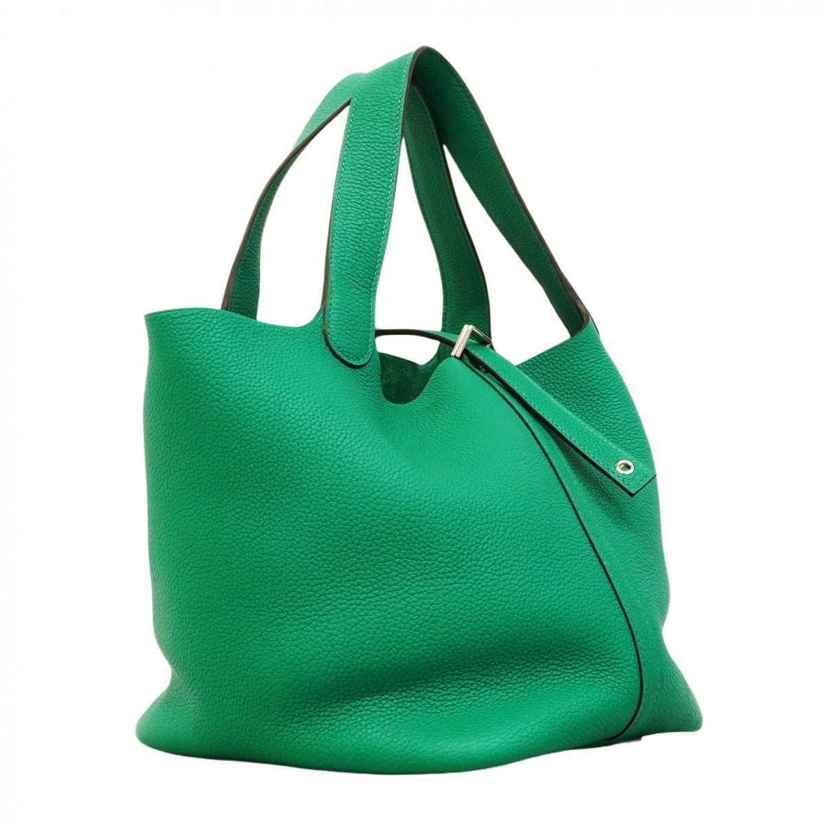 エルメス ピコタンロックPM ハンドバッグ グリーン ゴールド金具 トリヨンクレマンス レディース HERMES 【中古】 5pe7069-h】エルメス ハンドバッグ ピコタンロックMM トリヨン