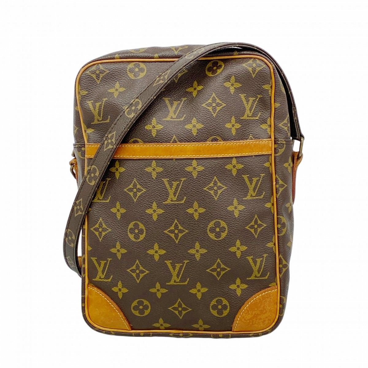 6 aa 0061 k ルイヴィトン ショルダーバッグ モノグラム ダヌーブMM M 45264 ブラウン レディース