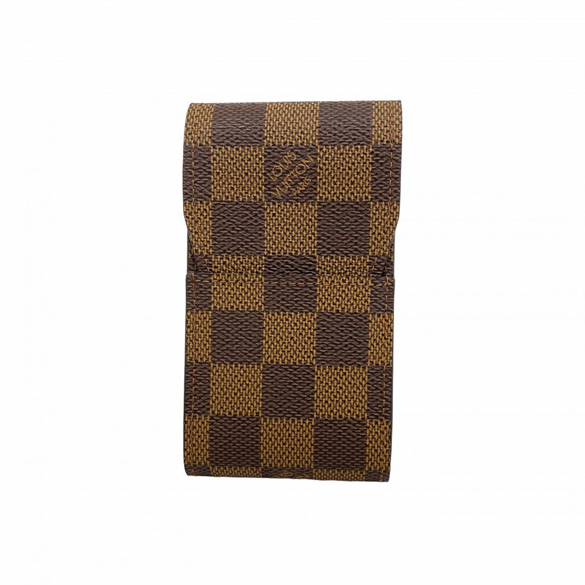 6 ab 0196-k ルイヴィトン シガレットケース ダミエ エテュイシガレット N 63024 エベヌ メンズ レディース ユニセックス