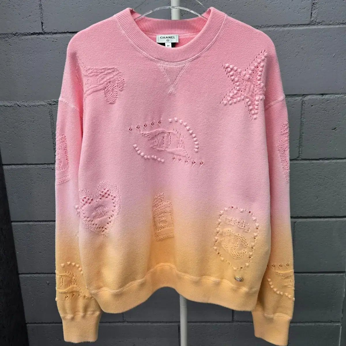 レディース オーバーサイズ CHANEL シャネル CC ロゴ クルーズ グラデーション ニット スウェット