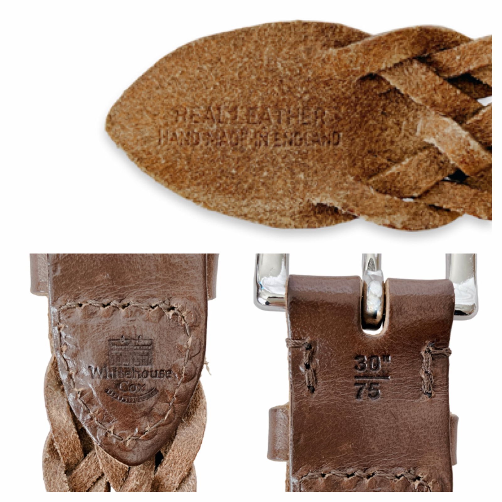 Whitehouse Cox ホワイトハウスコックス レザー メッシュベルト