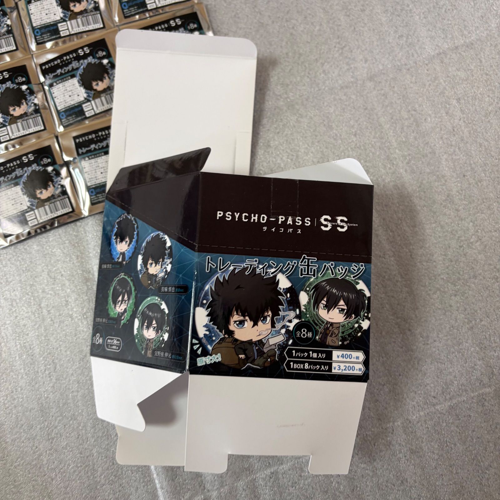 PSYCHO-PASS サイコパス トレーディング 缶バッジ BOX 箱 セット E6 