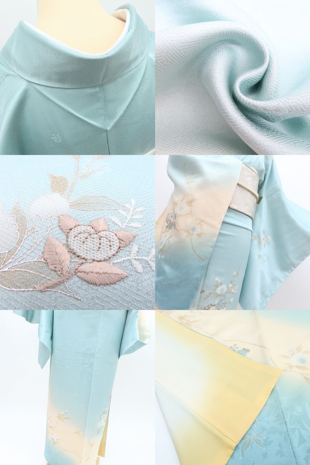 百華❀Y4335◇新品 やまと誂製 蘇州刺繡 仕付け糸付 手縫い仕立て 正絹