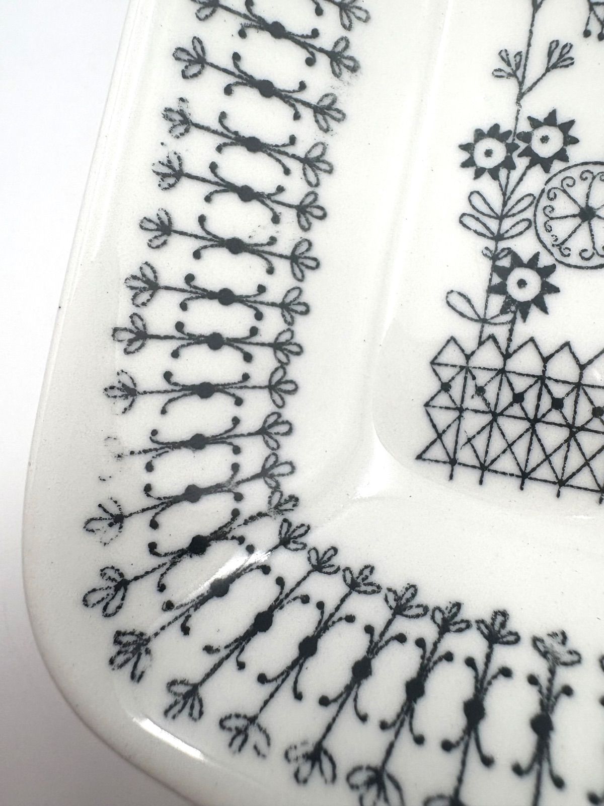 ARABIA アラビア 北欧 ヴィンテージ エミリア スクエアプレート トレイ 13.5 cm 角皿