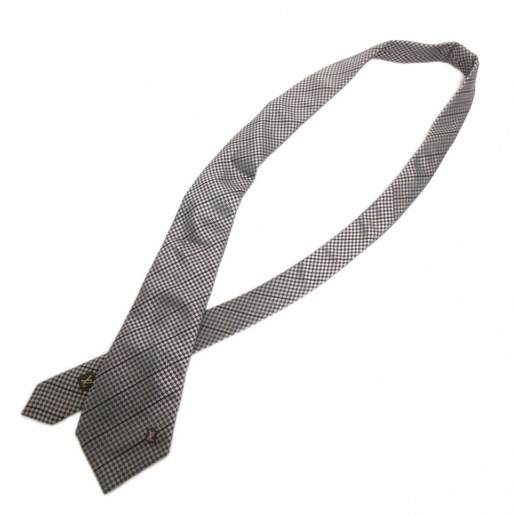 LOUIS VUITTON ルイヴィトン ネクタイ シルク100% グレー 総柄 楽天市場】【新品】 ルイヴィトン ネクタイ LV ミニマルバンド 7cm