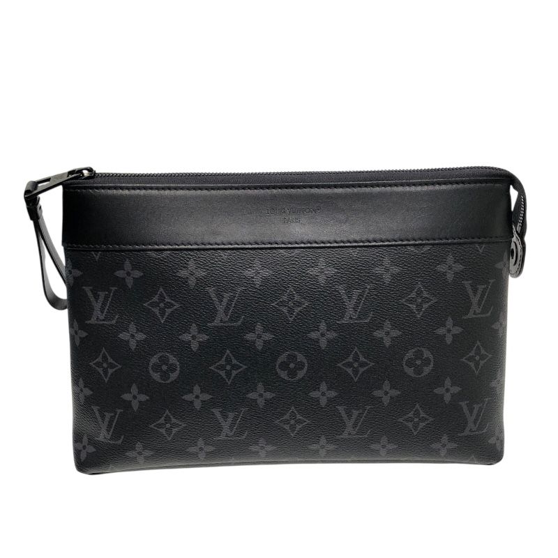 ルイ ヴィトン LOUIS VUITTON ポシェット ヴォワヤージュスープル M 82543 ブラック モノグラム エクリプス メンズ クラッチバッグ