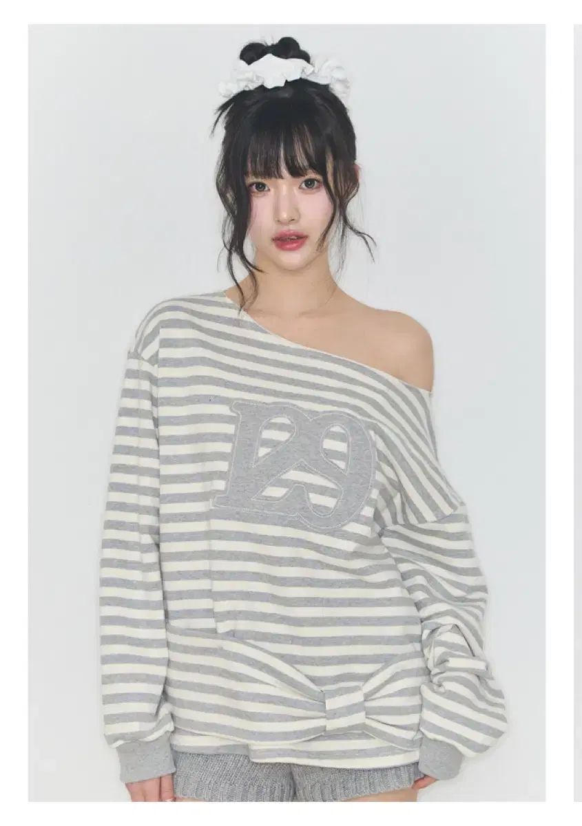 ILLIGO ストライプ スウェット アイボリー