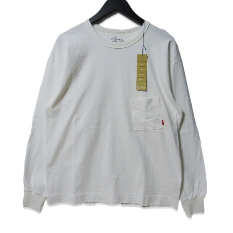 ♥ GERUGA ゲルガ イージーフィット 長袖Tシャツ GR-C-181 EASY FIT LONG SLEEVE T-S OFF-WHITE 3