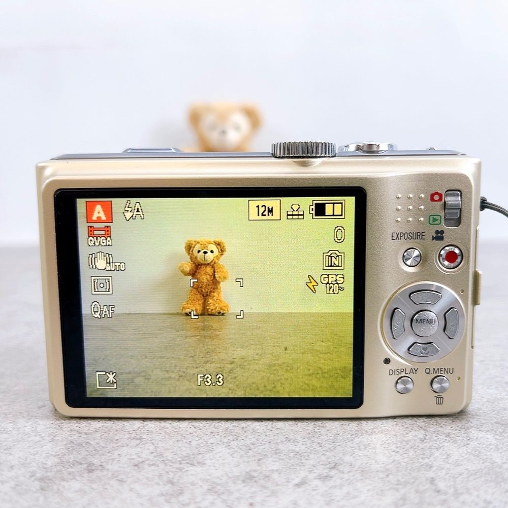 H-442 Panasonic LUMIX DMC-TZ 10 ゴールド 動作品 デジタルカメラ 光学12倍ズーム POWER O.I.S. コンデジ 旅行 日常撮影