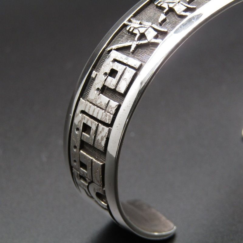 美品 Bennett Kagenvema ホピ族 バングル オーバーレイ 13mm ベネット