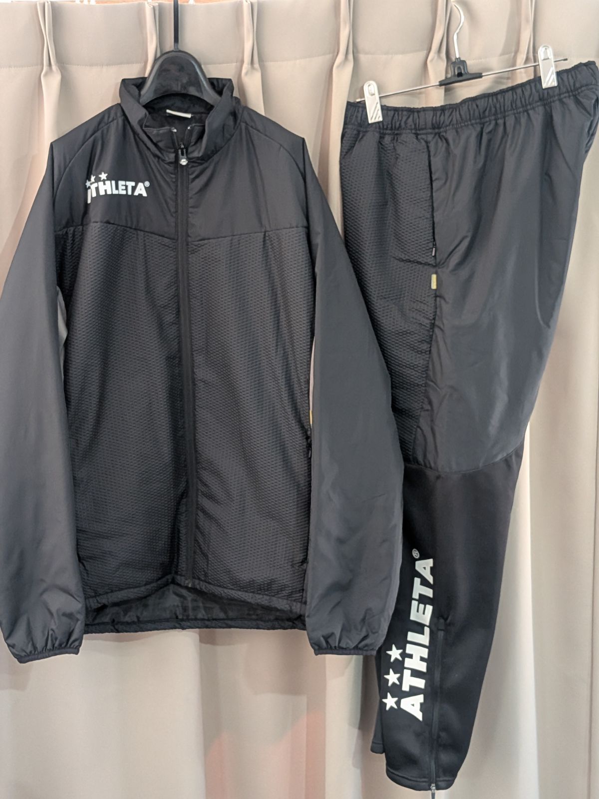 美品 ATHLETA アスレタ 中綿入 ジャケット パンツ 上下 セットアップ O
