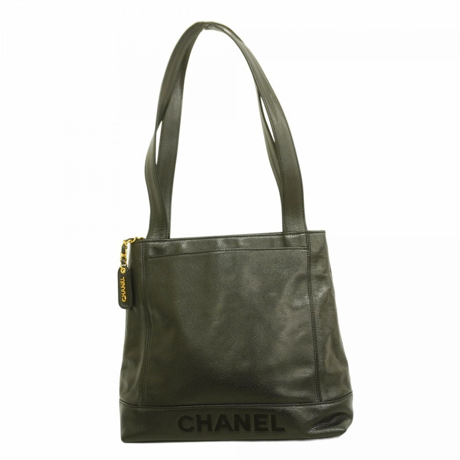シャネル Chanel ショルダーバッグ キャビアスキン ブラック レディース