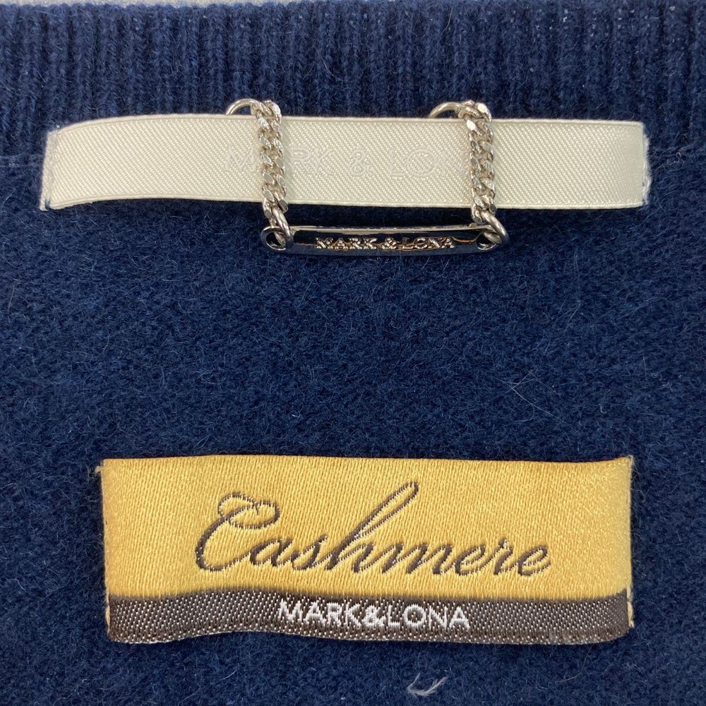 サイズ：M MARK&LONA マークアンドロナ カシミヤ Vネック ニット