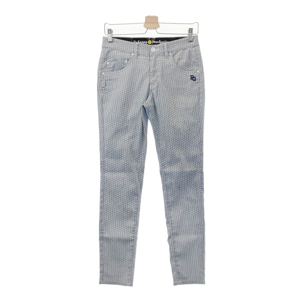 サイズ 0 PEARLY GATES パーリーゲイツ パンツ 総柄 ネイビー系 ゴルフウェア レディース ストスト