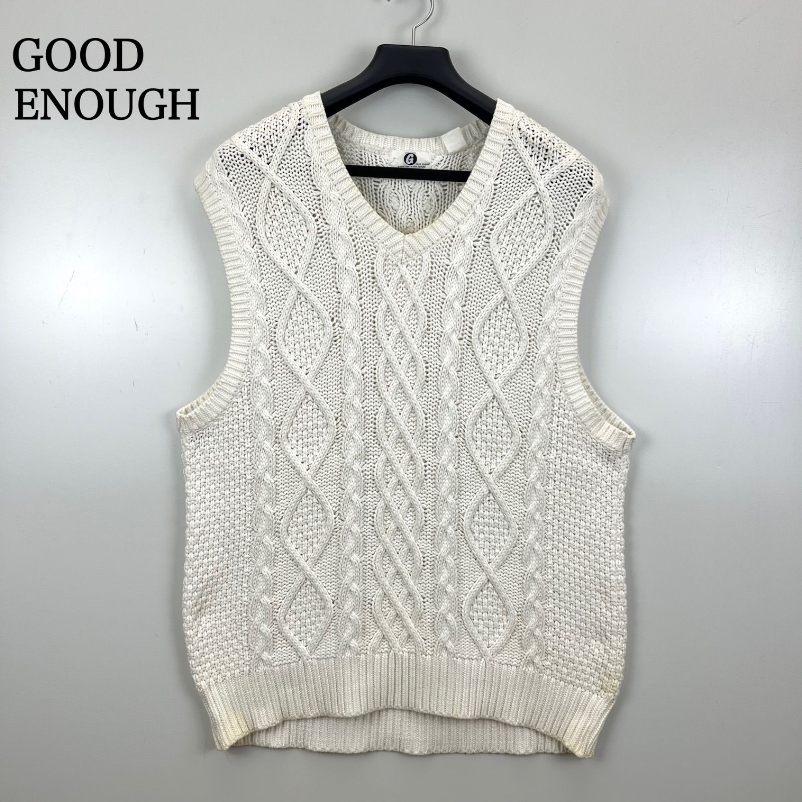 GOOD ENOUGH 90s vintage Fisherman vest L グッドイナフ コットン