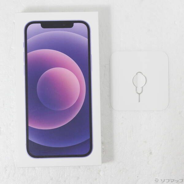 ［匿名配送］Apple iPhone12 64GB パープル 中古品 iPhone 12 64GB SIMフリー パープル 中古