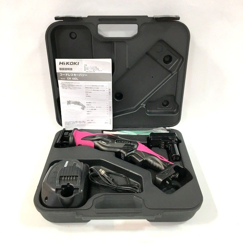 ♥ HIKOKIハイコーキ コードレスセーバーソー CR 10 DL LCSK 10.8 V 3.0 Ah バッテリ 充電器付 電動工具 △ DW 3753