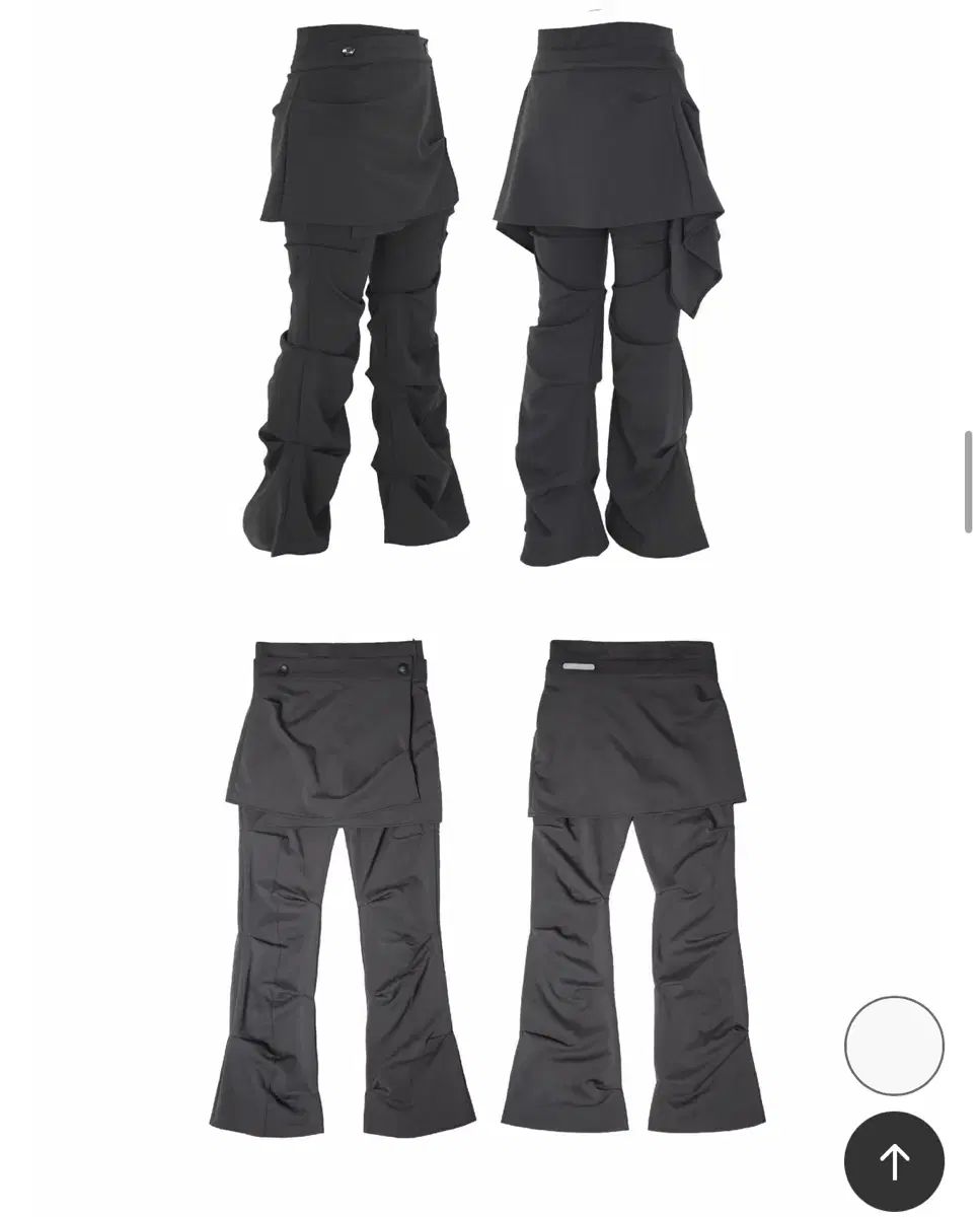 オホス ラブ オーバ タック パンツ ブラック m