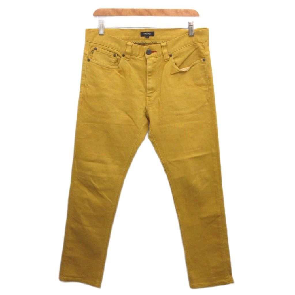 BURBERRY イエローロゴプリントスキニーパンツ BURBERRY イエローロゴプリントスキニーパンツ