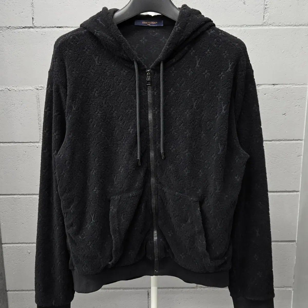 Mサイズ ルイヴィトン LV モノグラム フレンチテリー フーディー ジップアップ