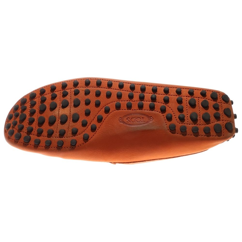 TOD'S (トッズ) T金具 レザー ローファー ドレスシューズ オレンジ