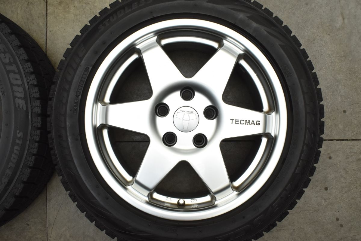 ホイール美品】TECMAG 16in 7.5J +45 PCD112 ブリザックREVO GZ 205 