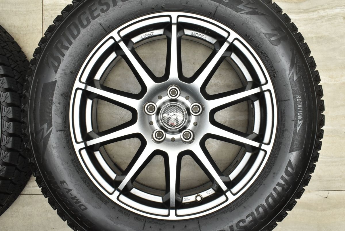  シュナイダー 17 in 7 J 38 PCD 114.3 ブリヂストンブリザック DM-V 3 225|65 R レクサス 10系 NX ハリアー RAV 4 ヴァンガード 17インチ タイヤ ホイールセット