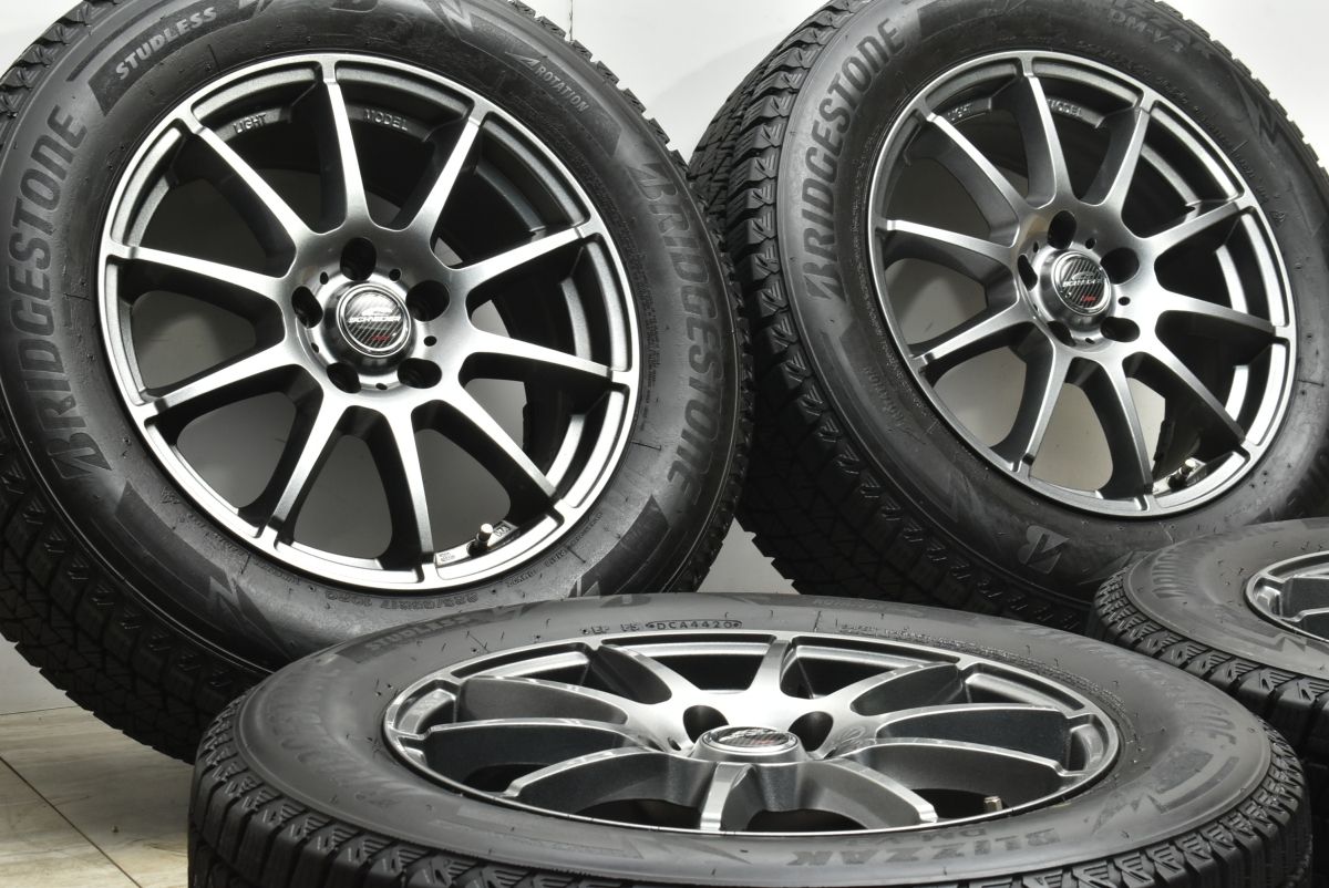 シュナイダー 17 in 7 J 38 PCD 114.3 ブリヂストンブリザック DM-V 3 225|65 R レクサス 10系 NX ハリアー RAV 4 ヴァンガード