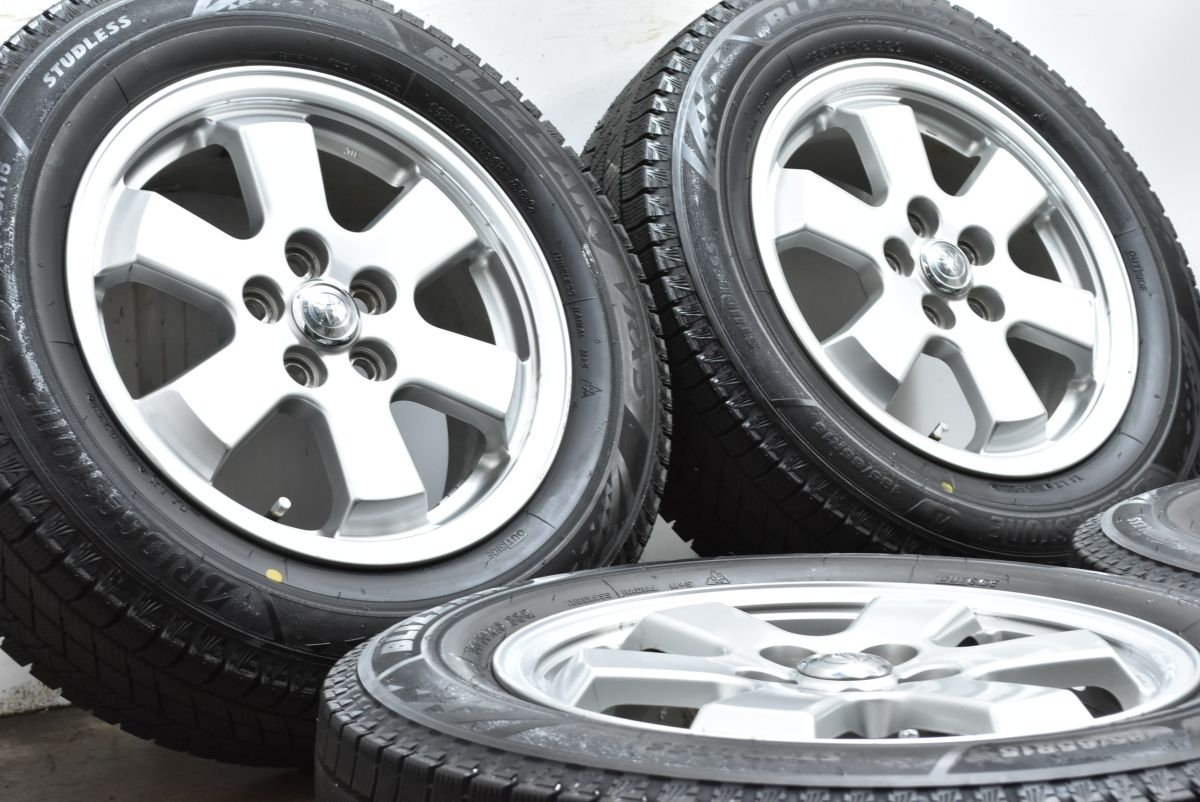 バリ溝 トヨタ 20 プリウス 15 in 6 J 45 PCD 100 ブリヂストン ブリザックVRX 3 185|65 R 30 シエンタ アリオン プレミオ 流用