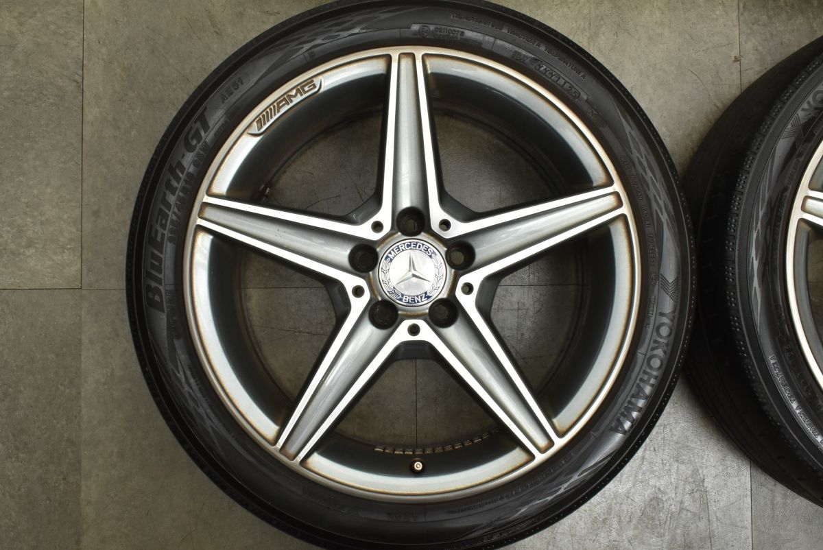 メルセデスベンツ W 205 Cクラス AMGライン 18 in 7.5 J 44 8.5 49 PCD 112 ヨコハマ|コンチ 225|45 R 245|40 177 247
