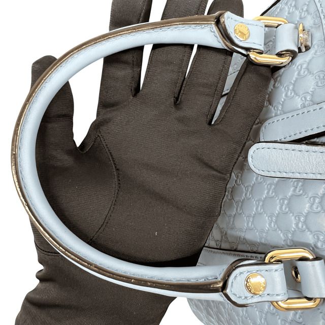 GUCCI 極美品 グッチ マイクロ グッチシマ 2WAY ハンドバッグ  