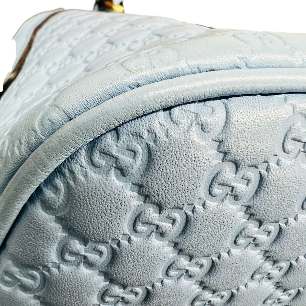 GUCCI 極美品 グッチ マイクロ グッチシマ 2WAY ハンドバッグ