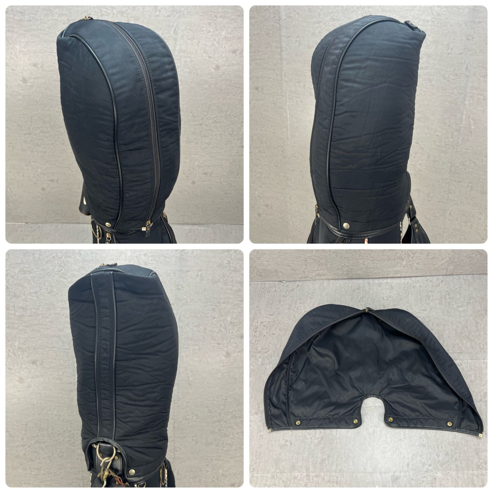 バーバリー ブラック チェック柄 キャディバッグ バーバリー キャディ